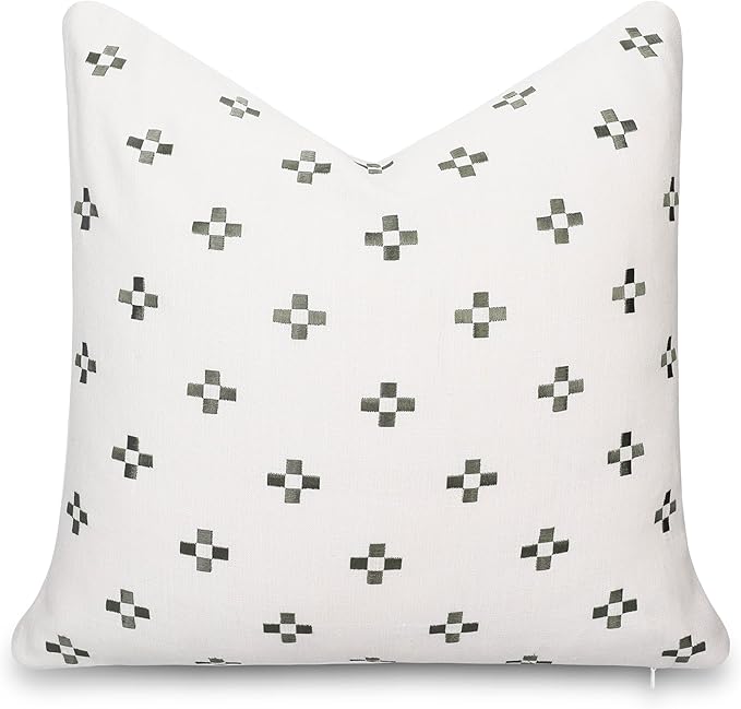 Crumbs Home Modern Farmhouse California Casual Indoor Outdoor Throw Pillow Cover