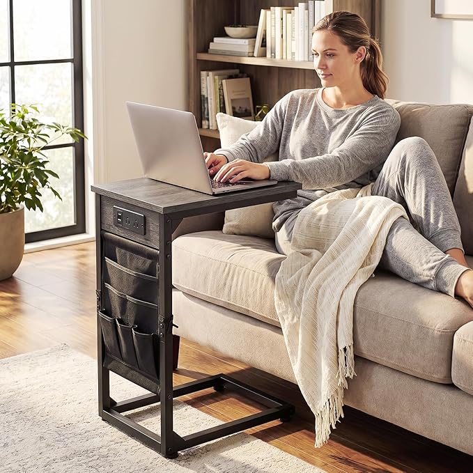 AMHANCIBLE C Shaped End Table