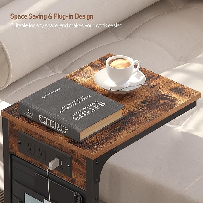 TUTOTAK C Shaped End Table