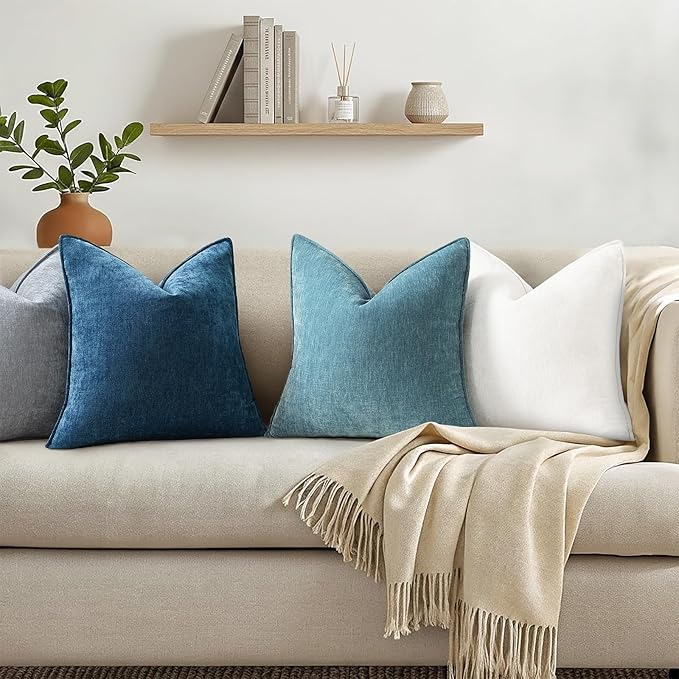 decorUhome Summer Couch Throw Pillow Covers 20x20 Set of 2, Decorative Soft