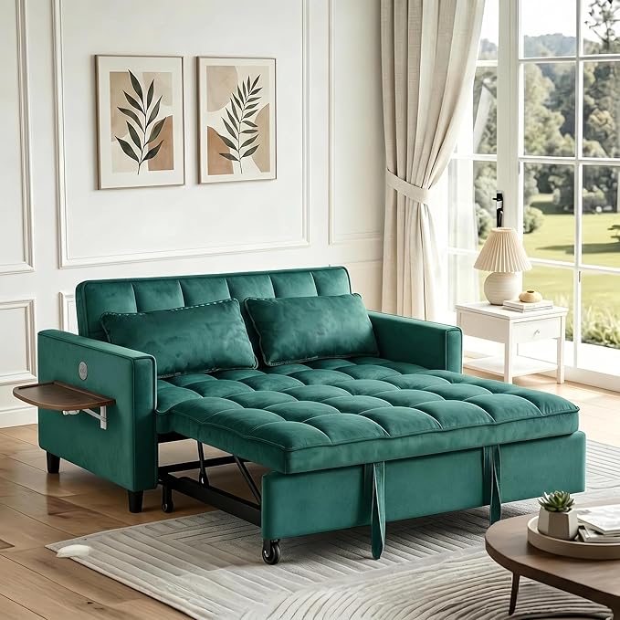 4 in 1 Convertible Sofa Bed, Pull Out Couch