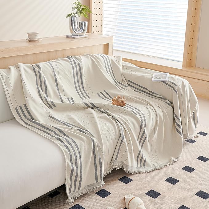 DREAMINGO Couch Cover Reversible Chenille 3 Seat Sofa Covers