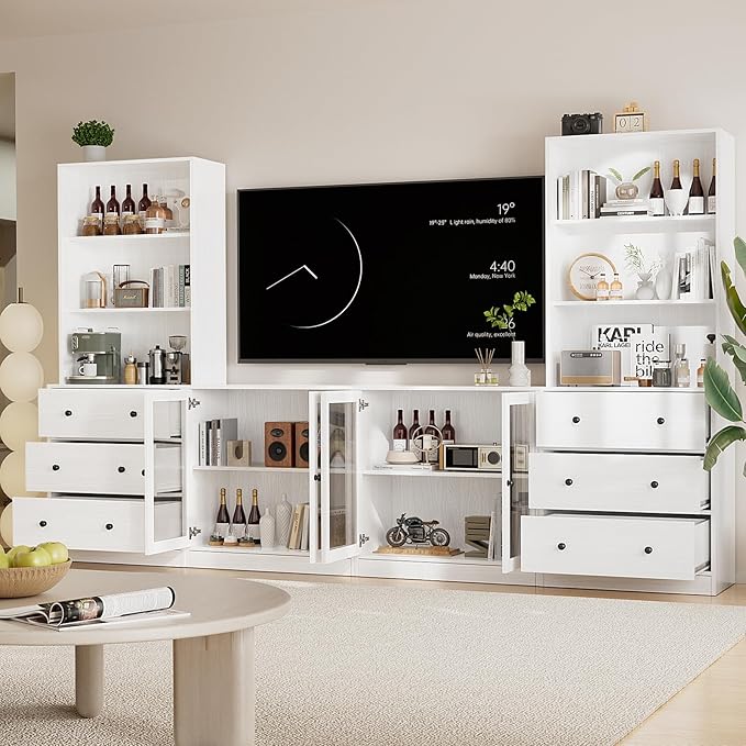 TUSY 71" Large TV Stand Set