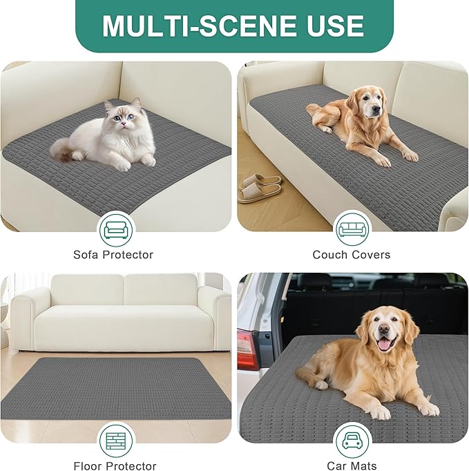 Foxdecor Couch Cover Sofa Covers Washable, Dog Bed Cover