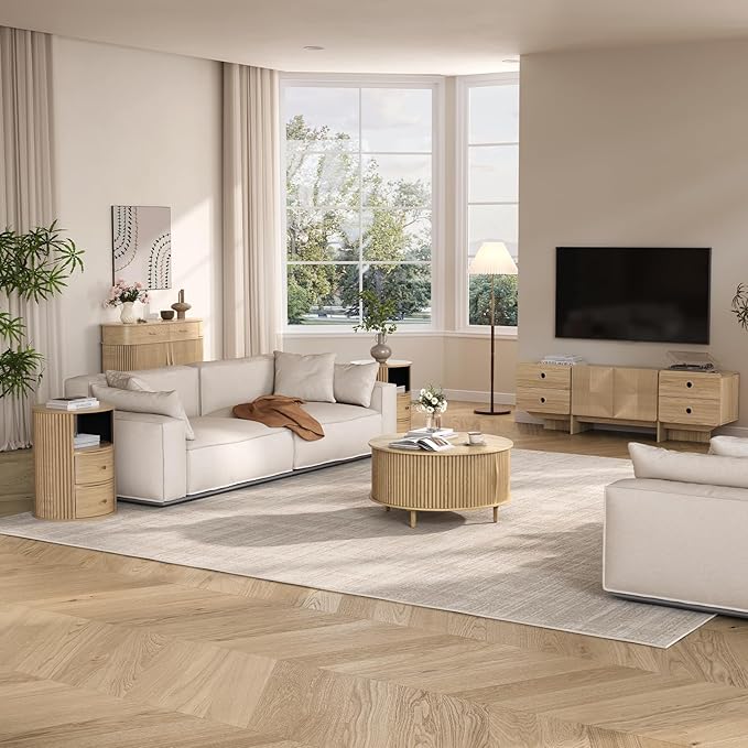 JOINICE Round Coffee Table
