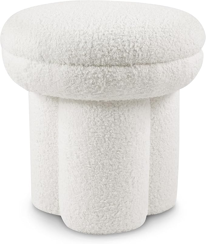 Furniture of America Rami Modern 18-inch Mushroom-Shape Upholstered Ottoman