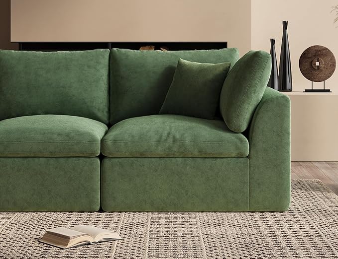ohllob Oversized Cloud Couches for Living Room, Boneless Sectional Couch