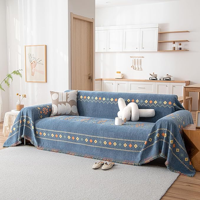 DREAMINGO Couch Cover Chenille Boho Sofa Covers