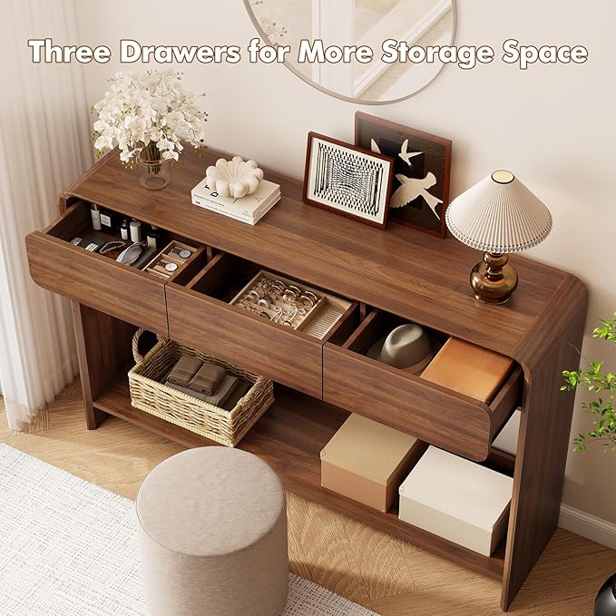 Nasonet Mid Century Modern Console Table, Entryway Table