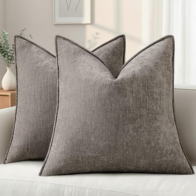 decorUhome Summer Couch Euro Sham Throw Pillow Covers 22x22 Set of 2,