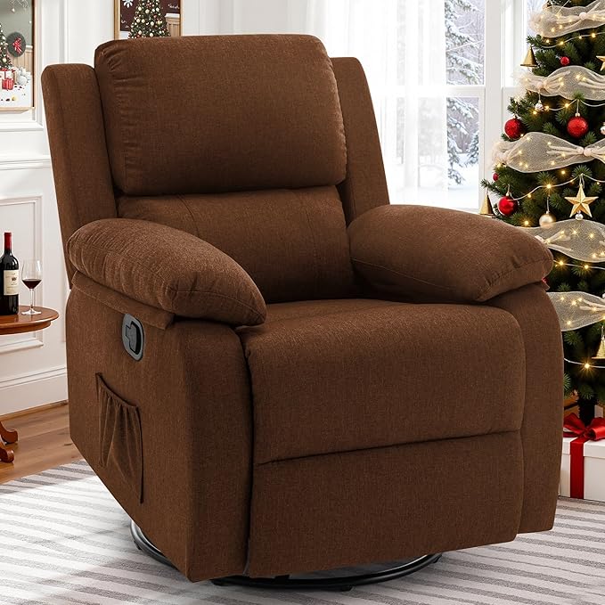 Korser Recliner Chair, 360 Swivel Rocker Chair