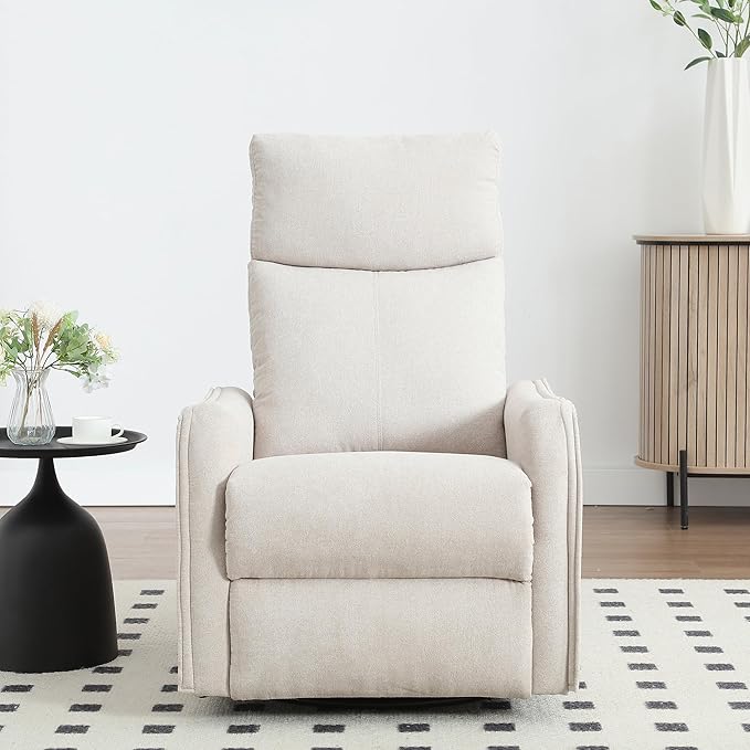 Trustyue Swivel Rocker Recliner Chair, 360° Swivel Recliner