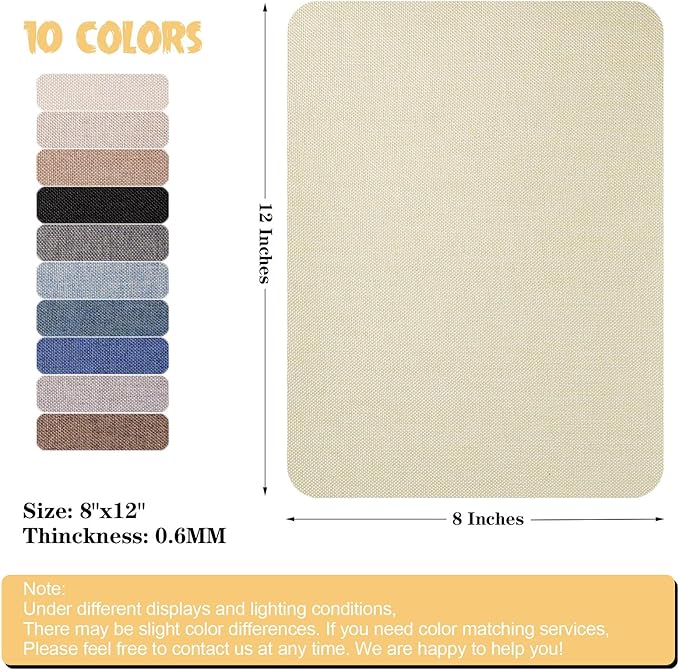 Canvas Repair Patch 8 x12 Inch, Car Seats