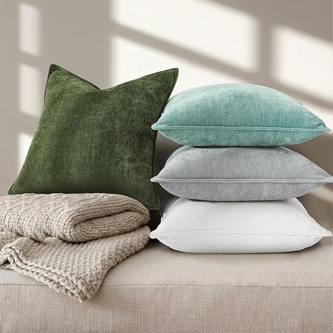decorUhome Summer Couch Throw Pillow Covers 20x20 Set of 2, Decorative Soft