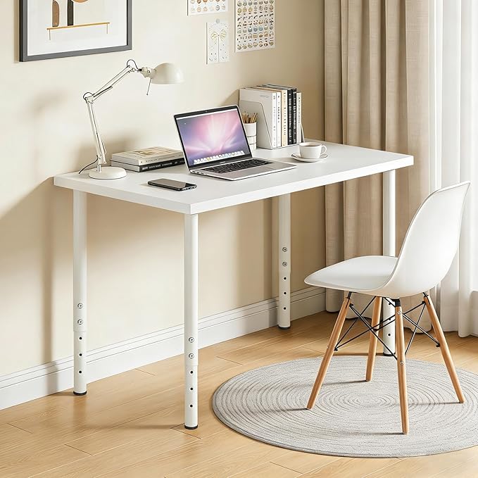 QLLY Adjustable Metal Table Leg, 24-40 inch, Home Office DIY Desk Leg,