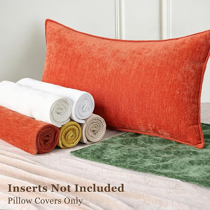 decorUhome Summer Couch Euro Sham Throw Pillow Covers 22x22 Set of 2,