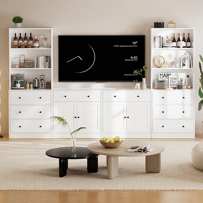 TUSY 71" Large TV Stand Set
