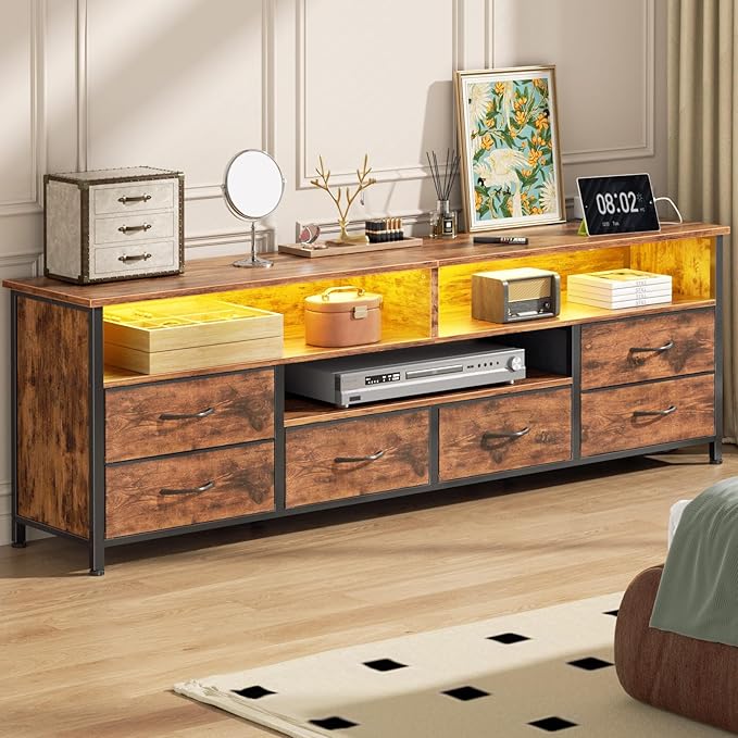 Furologee 63 Inch Entertainment Center, TV Stand