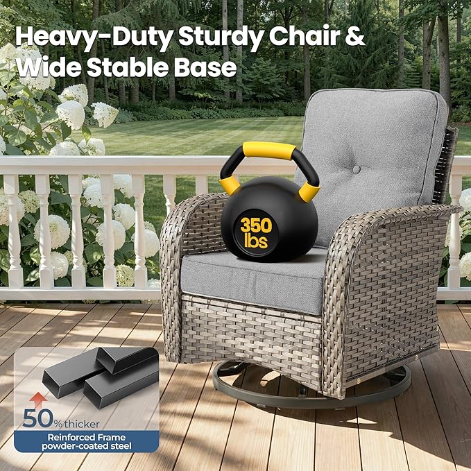 Weaxty 8 Pieces Outdoor Patio Furniture Sets
