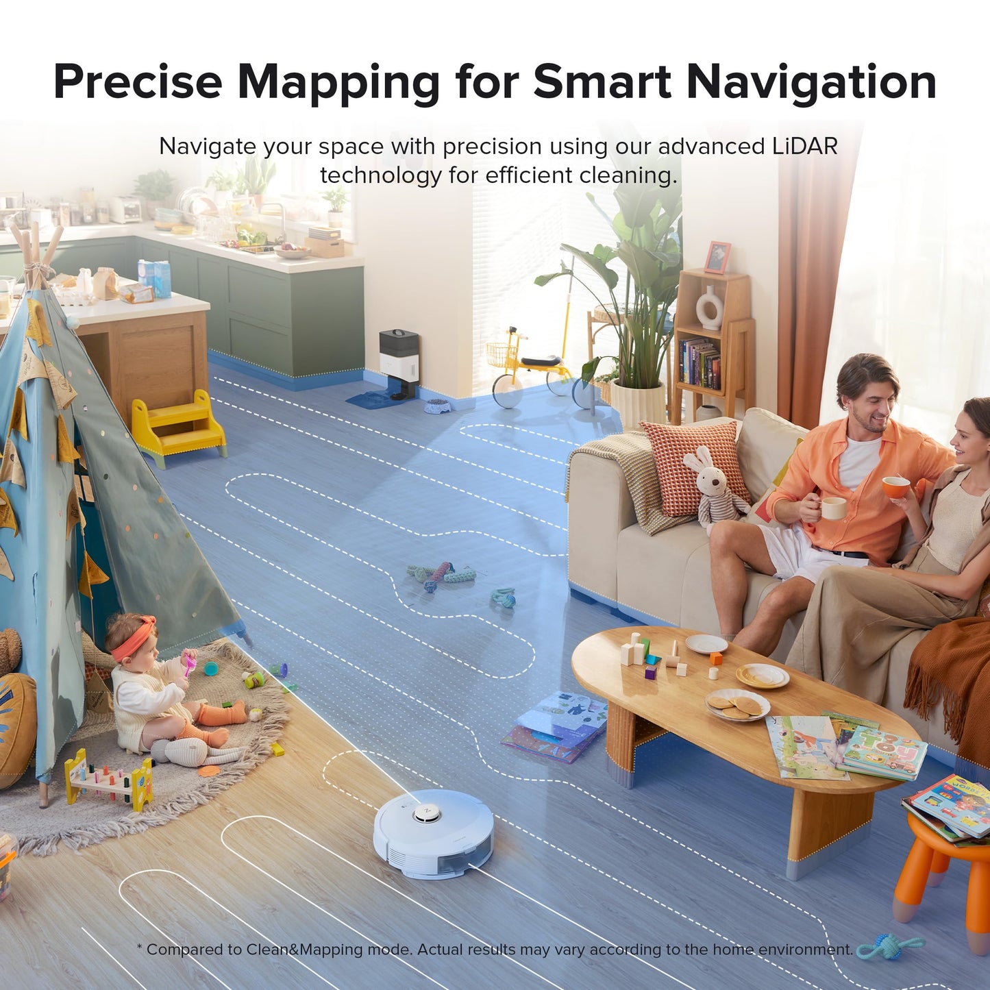 roborock Q8 Max+ Robot Vacuum and Mop, Self-Emptying, Hands-Free Cleaning for up to 7 Weeks, Reactive Tech Obstacle Avoidance, 5500 Pa Suction, DuoRoller Brush, APP-Controlled Mopping, White