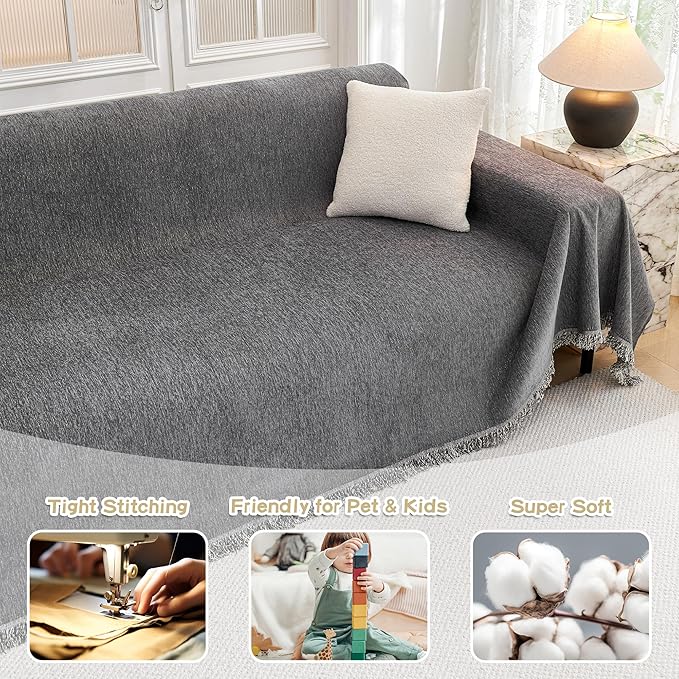 MYSKY HOME Couch Cover for Dogs Washable, Couch Covers Couch Covers for Dogs