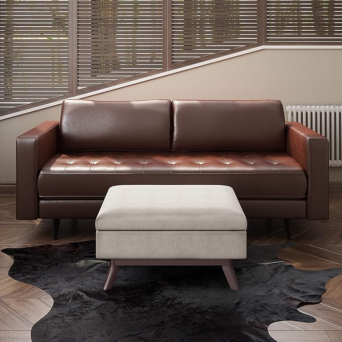 SIMPLIHOME Owen Coffee Table Storage Ottoman