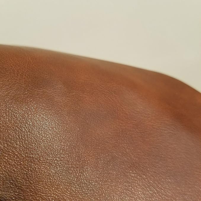 NAT Leathers | Tan Mid Brown Soft Faux Vegan Leather PU | 10 Yards Cut by The