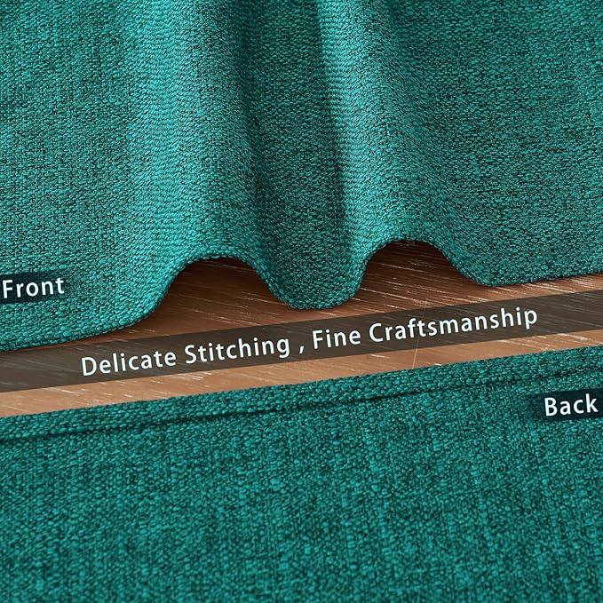 BALCONY & FALCON Placemats Set of 6 Faux Linen Cloth Place Mats Washable