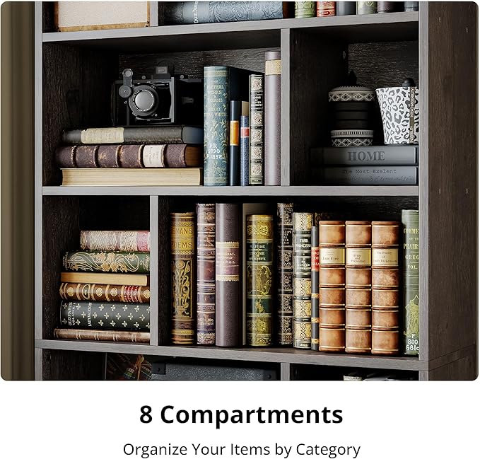 IRONCK Book Shelf, Tall Bookshelf