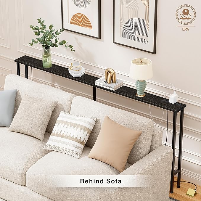 Keelian 90" Narrow Sofa Table