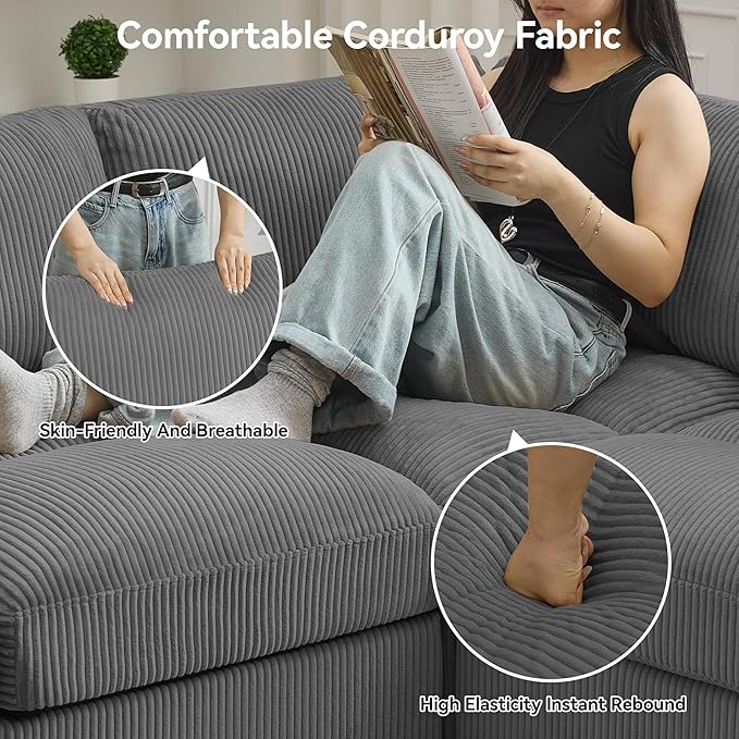 61'' Modular Loveseat Sofa