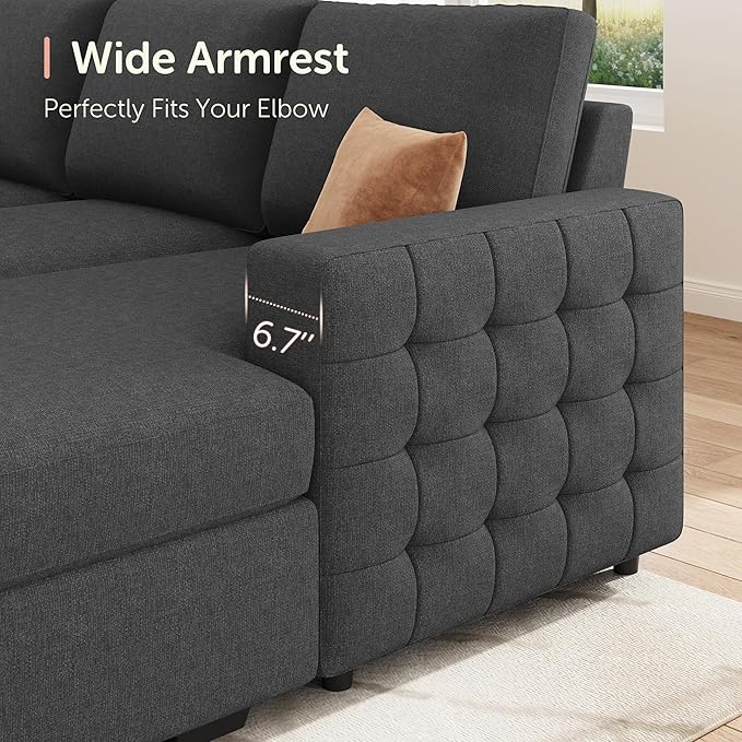 HONBAY Sectional Sleeper Sofa