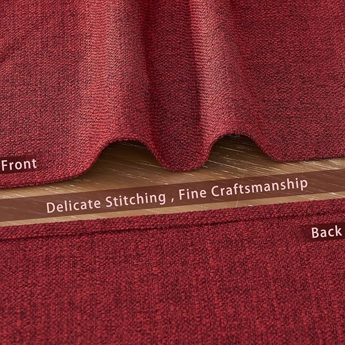 BALCONY & FALCON Placemats Set of 6 Faux Linen Cloth Place Mats Washable