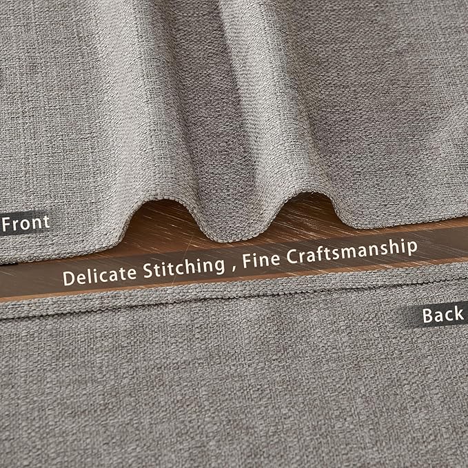 BALCONY & FALCON Placemats Set of 6 Faux Linen Cloth Place Mats Washable