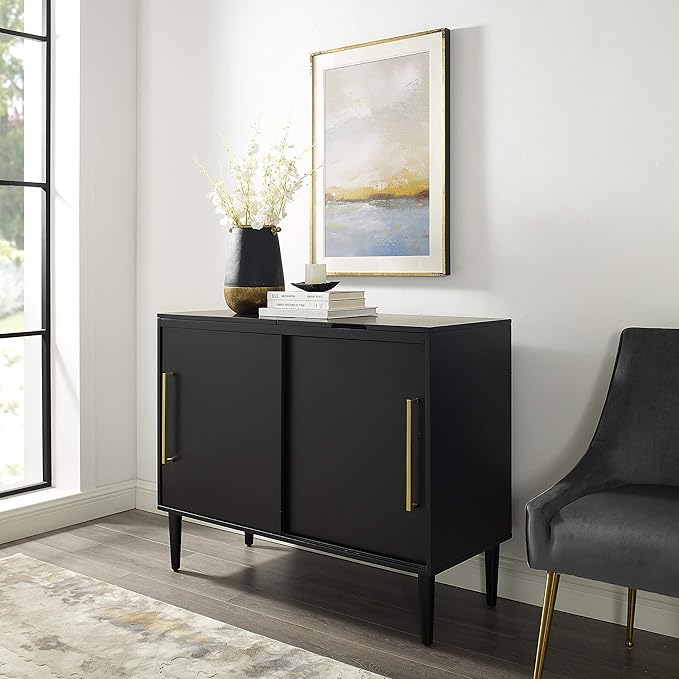 Crosley Furniture Everett Media Console and Record Player Stand