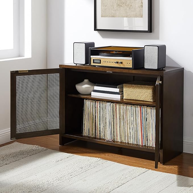 Crosley Furniture Kenji Media Console, Record Player Stand