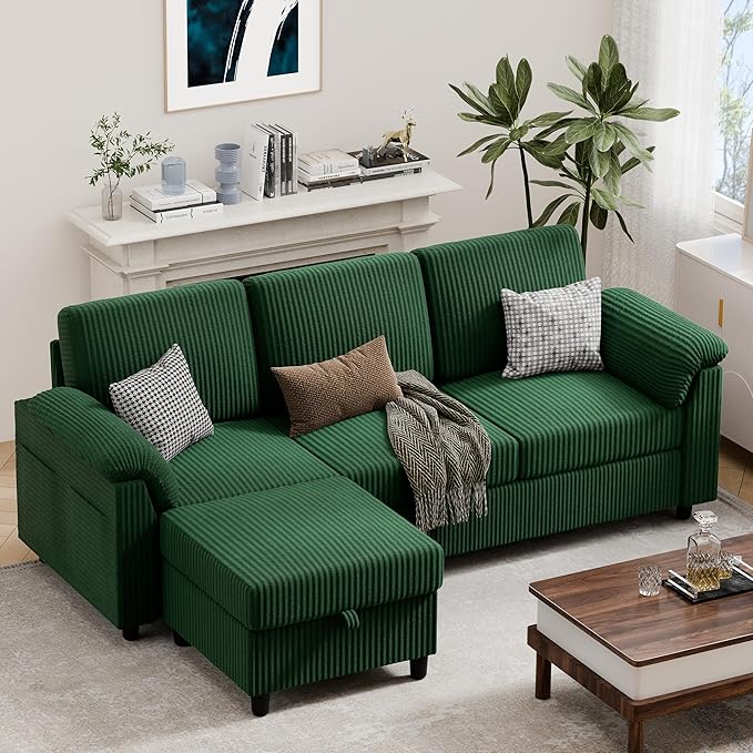 Vongrasig 79" Convertible Sectional Couch Sofa
