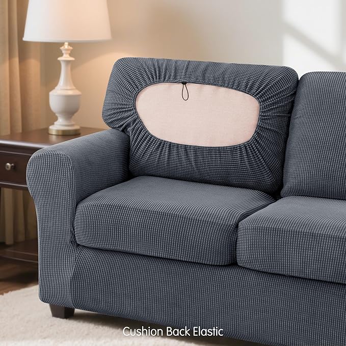 SUBRTEX 7 Pieces Stretch Sofa Slipcover Sets Couch Cover Sets Backrest Cushion