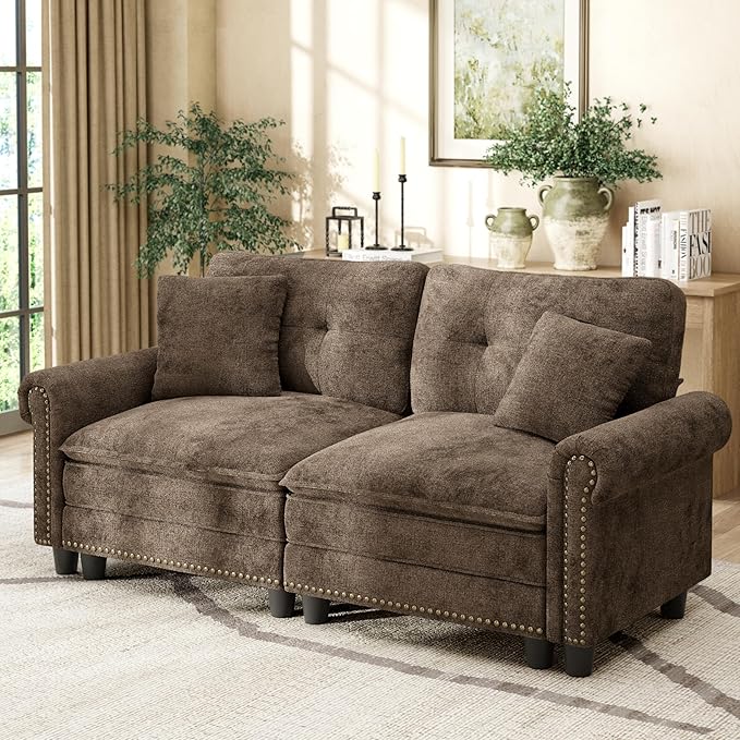 HERA'S HOUSE Mid-Century Modern Couch, Oversized Sectional Couch