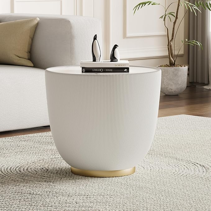 SSLine Bowl-Shape Coffee Table Set of 2 Modern Sintered Stone Top Nesting