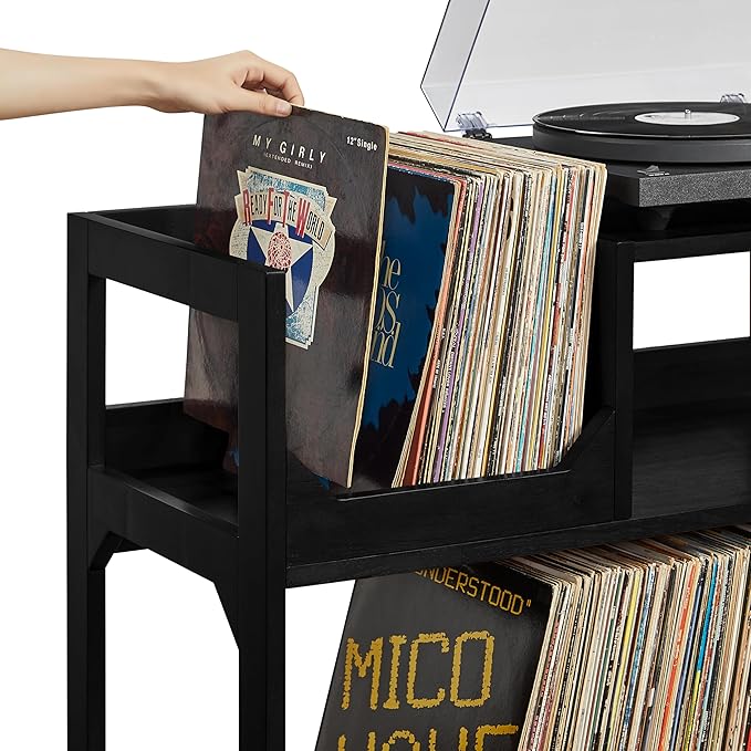 Crosley Furniture Asheville Mid-Century Modern Media Console Record Player Stand