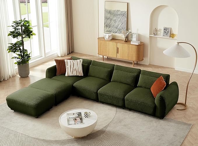 U Shaped Cloud Sectional, Convertible L Shaped Couch
