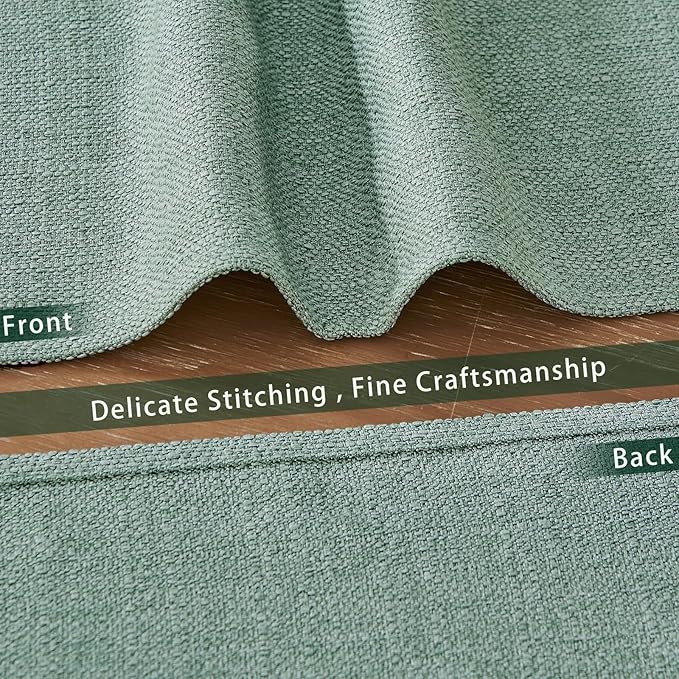 BALCONY & FALCON Placemats Set of 4 Faux Linen Cloth Place Mats Washable
