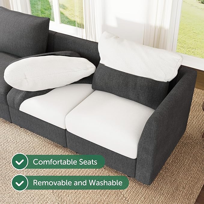 HONBAY Modular Sofa U Shaped Sectional Couch