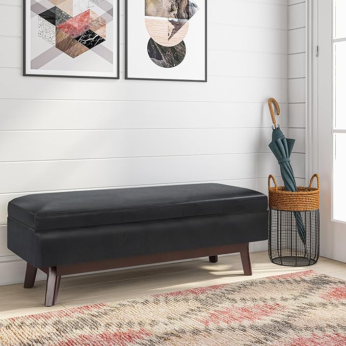 SIMPLIHOME Owen Rectangular Storage Ottoman