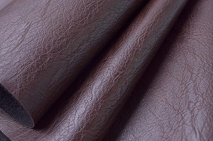 Wento Thick Half Yard Faux Leather Fabric Soft Skin Grain PU Leather