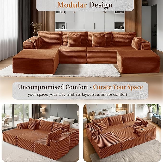 37" Cloud Sectional Couch Ottoman