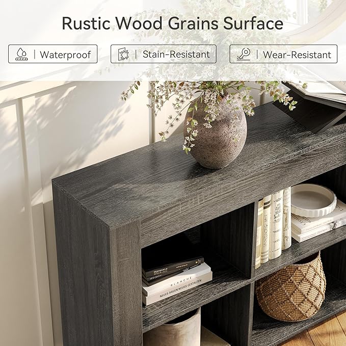 LITTLE TREE TV Stand with Storage, 63-Inch Entertainment Center with Shelves