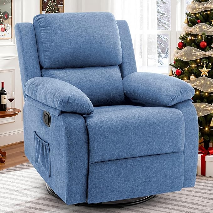 Korser Recliner Chair, 360 Swivel Rocker Chair