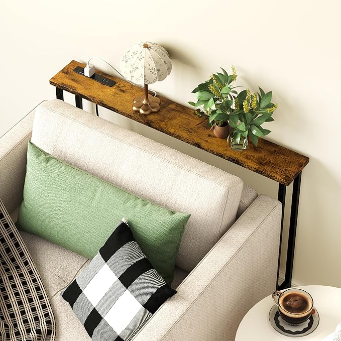 Keelian 39" Sofa Table Narrow Long